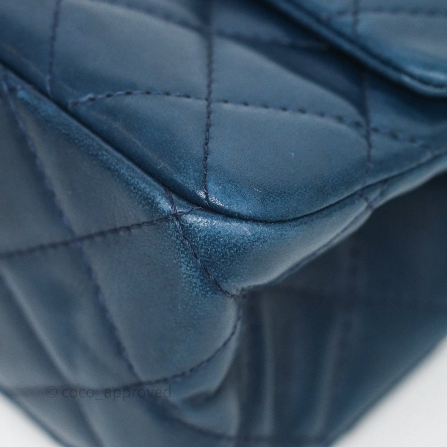 Chanel Reissue 227 Quilted Navy Lambskin Ruthenium Hardware