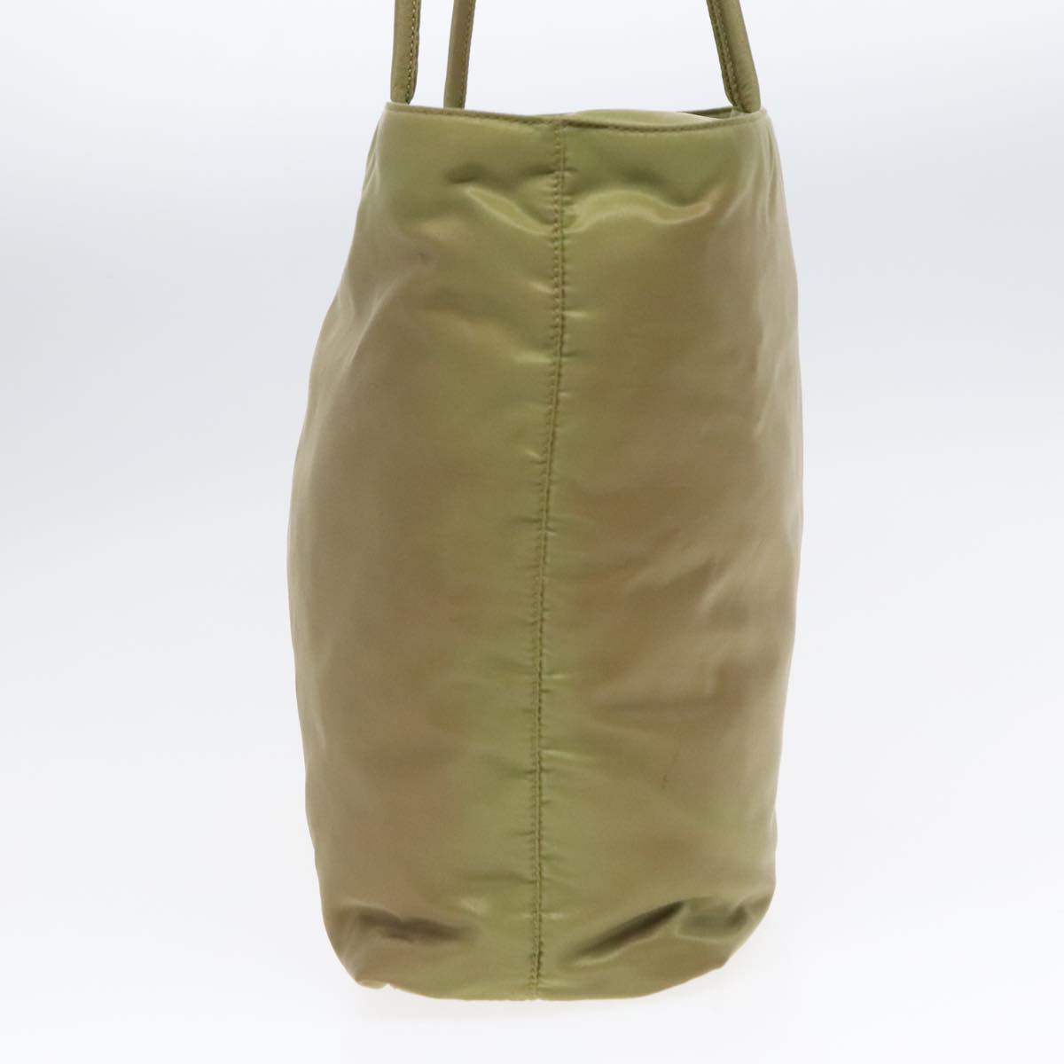 Luxury Prada Tote Bag Nylon Green Silver  92439