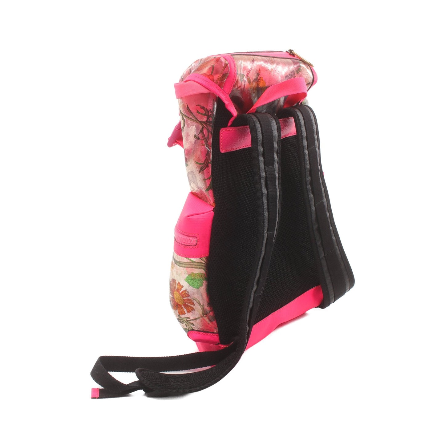 Luxury Gucci Trending 2025 Flora Backpack Rucksack Floral pattern PVC Leather Pink Multicolor