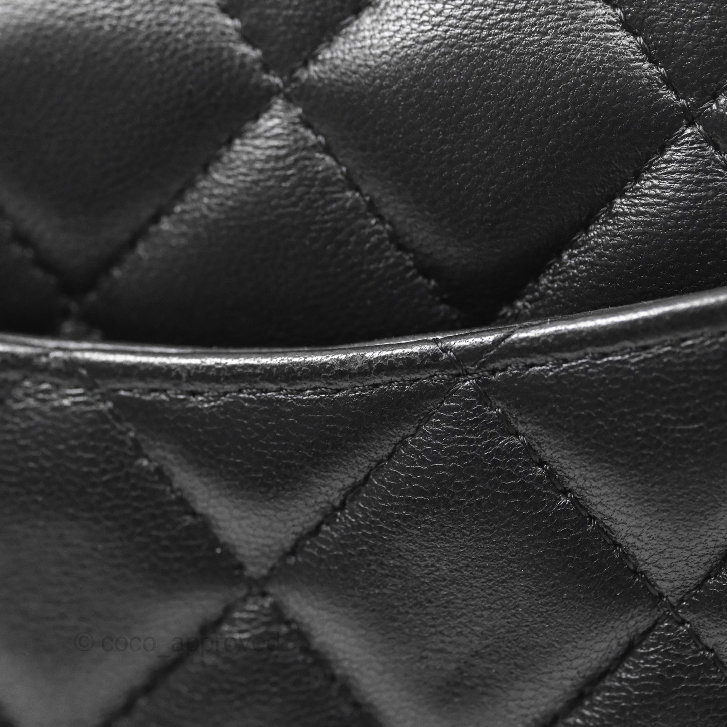 Chanel Quilted Mini Rectangular Flap Black Lambskin Gold Hardware
