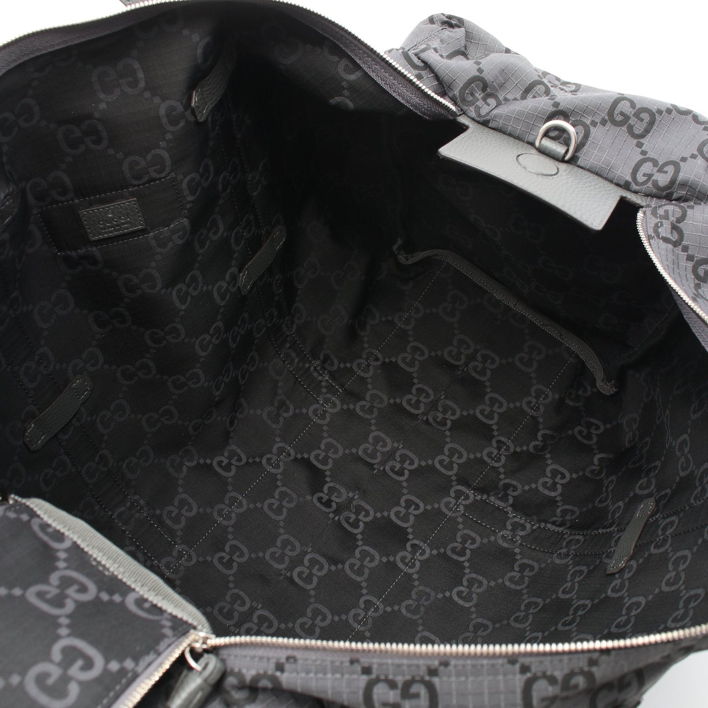 Luxury Gucci Trending 2025 GG Travel bag Boston bag Dark gray 2WAY