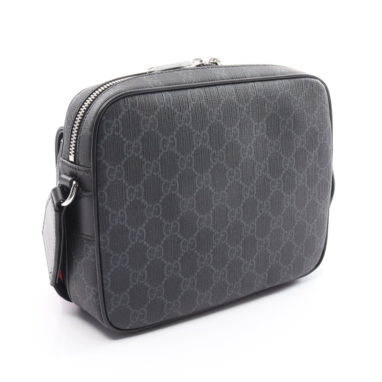 Luxury Gucci Trending 2025 GG Supreme Small Crossbody Shoulder bag PVC Leather Black Gray