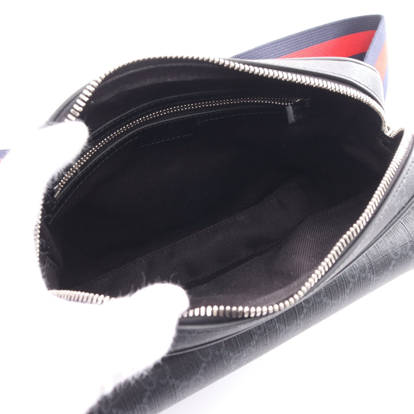 Luxury Gucci Trending 2025 GG Supreme Small Crossbody Shoulder bag PVC Leather Black Gray