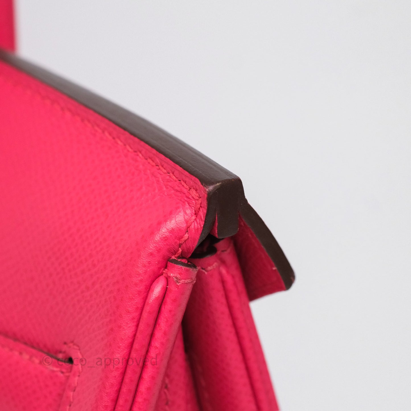 Hermès Birkin Retourne 30 Rose Extreme I6 Epsom Gold Hardware