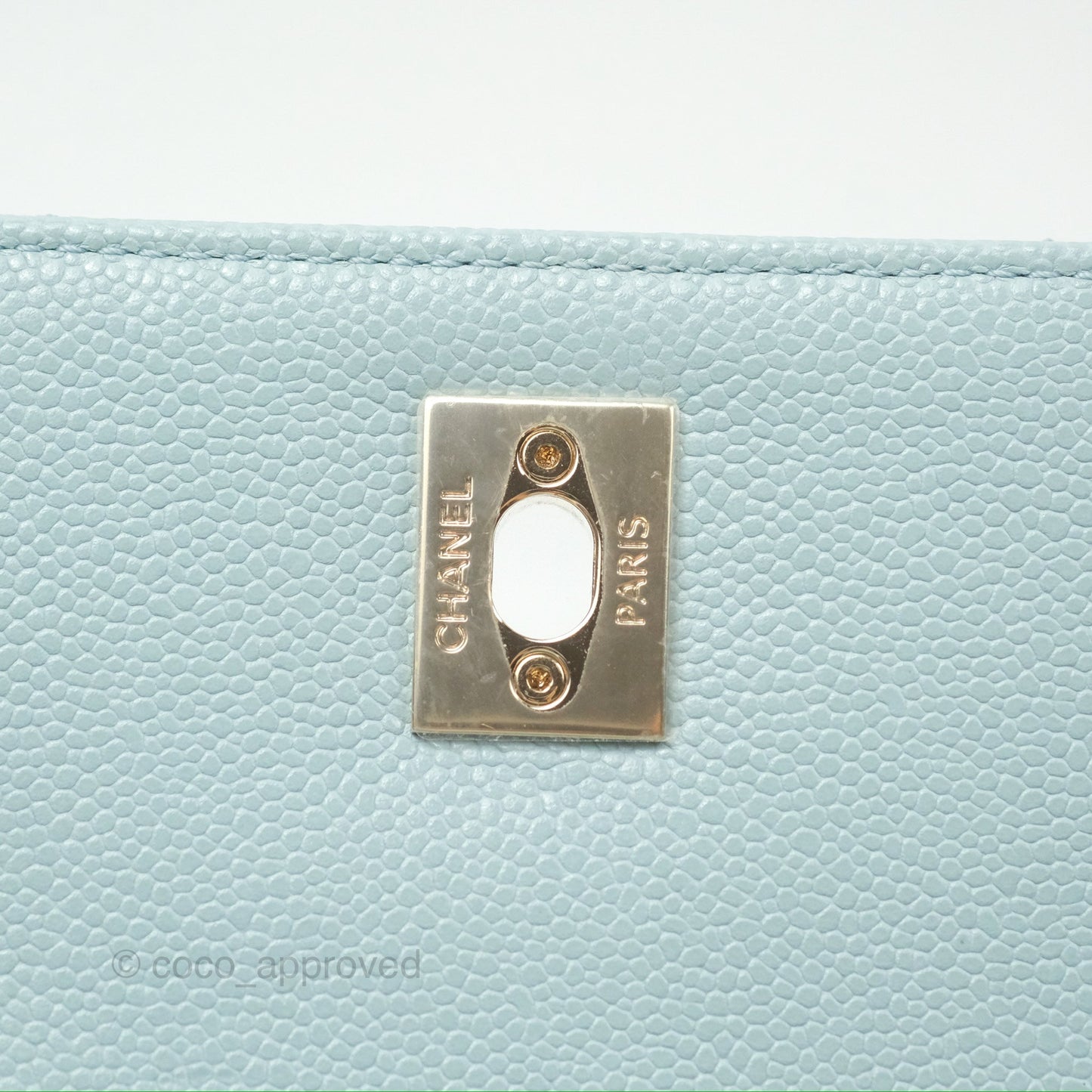 Chanel Quilted Small Business Affinity Flap Blue Caviar Gold Hardware