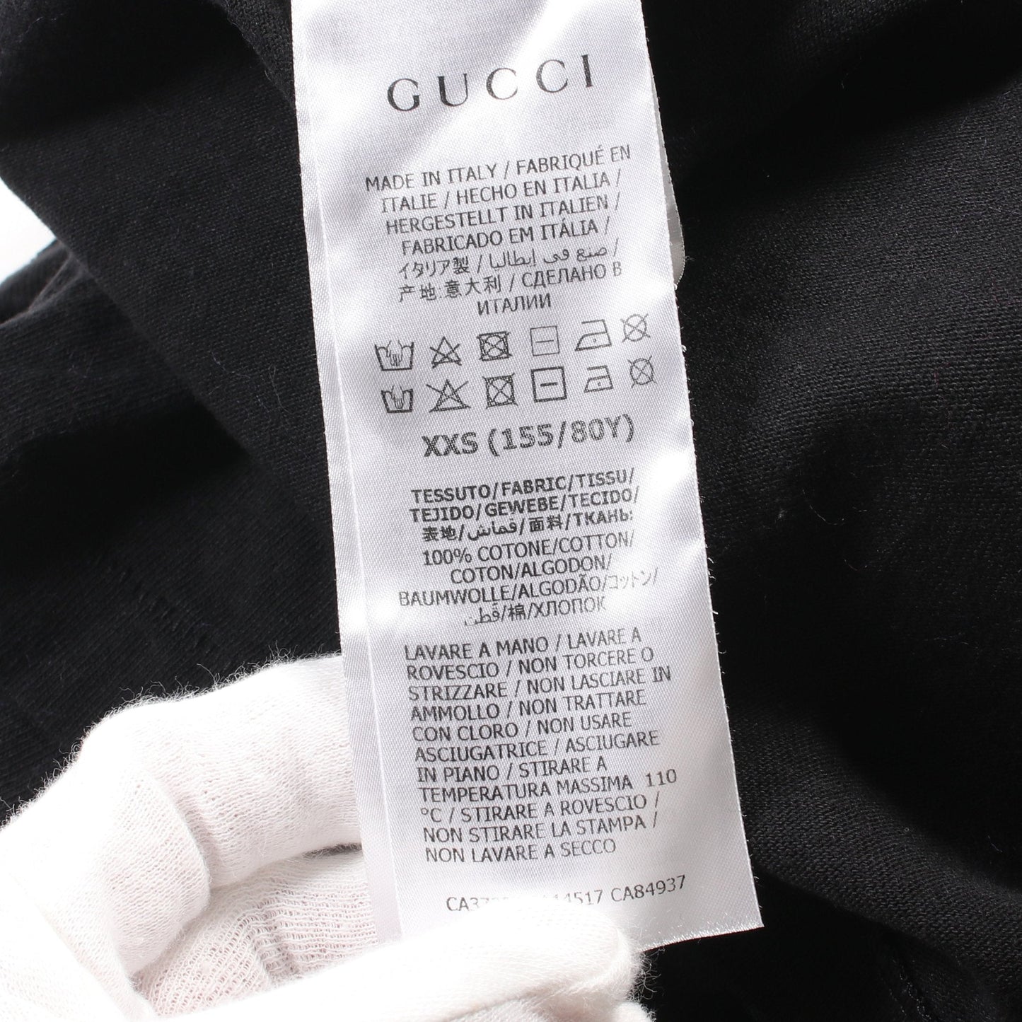 Luxury Gucci Trending 2025 T-shirt Cotton Black