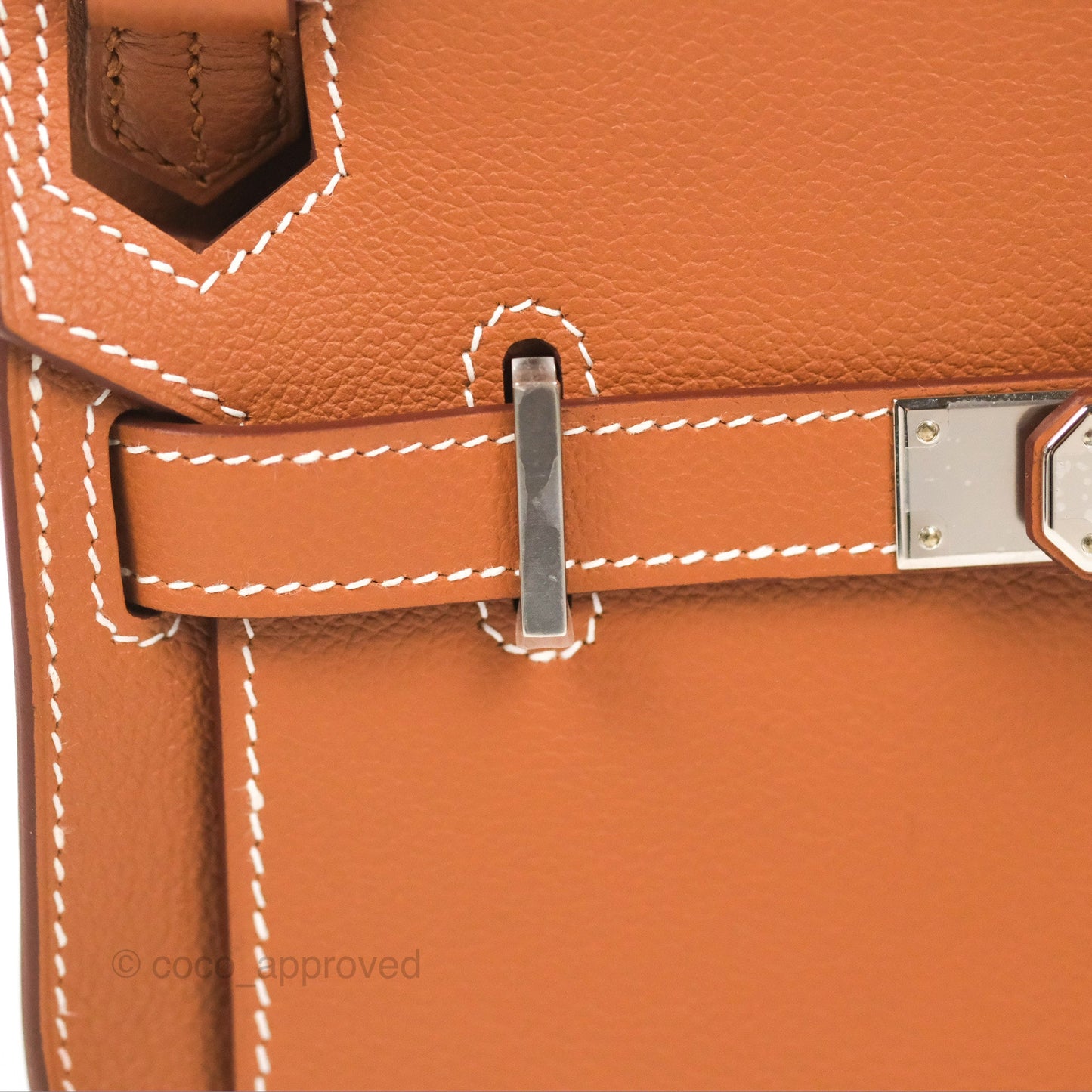 Hermès Mini Jypsiere Gold Evercolor Palladium Hardware