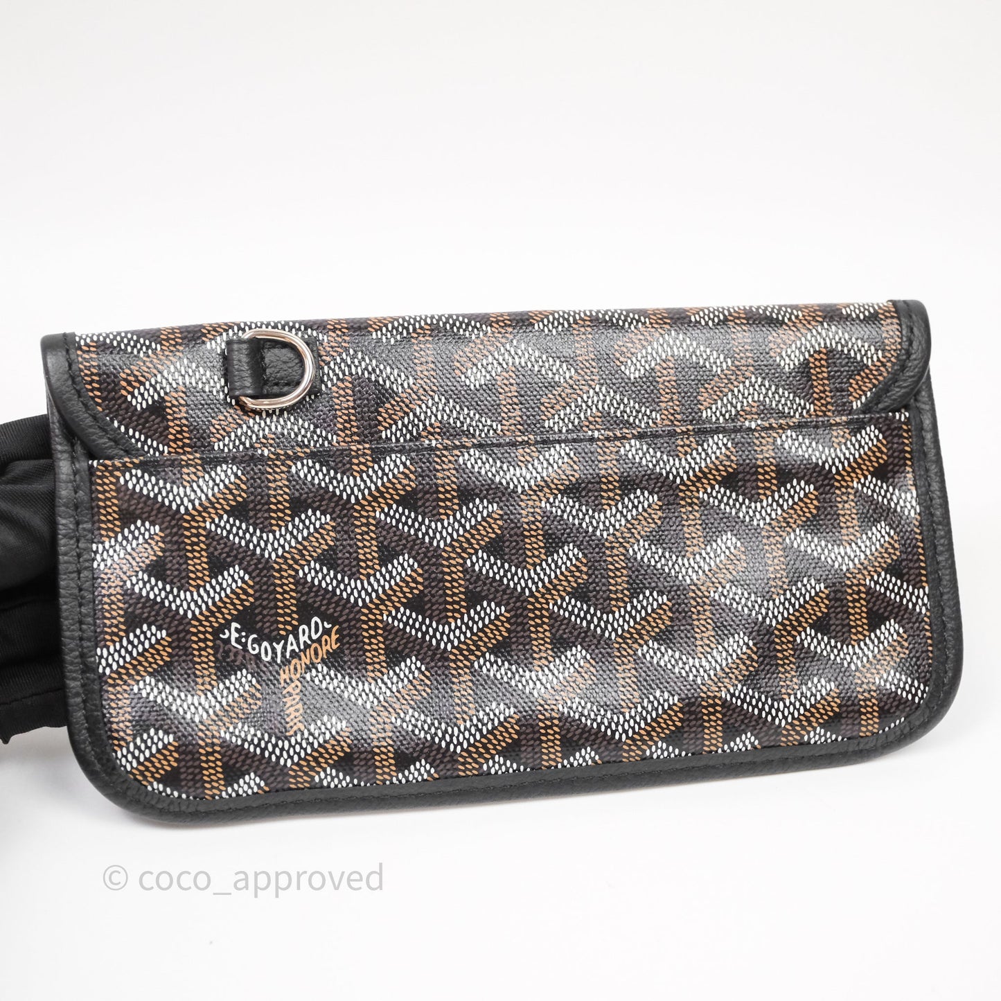 Goyard Bohème Hobo Bag Black Goyardine Canvas