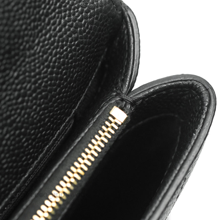 Chanel Chic Affinity Small Grained Calfskin Black Aged Gold Hardware