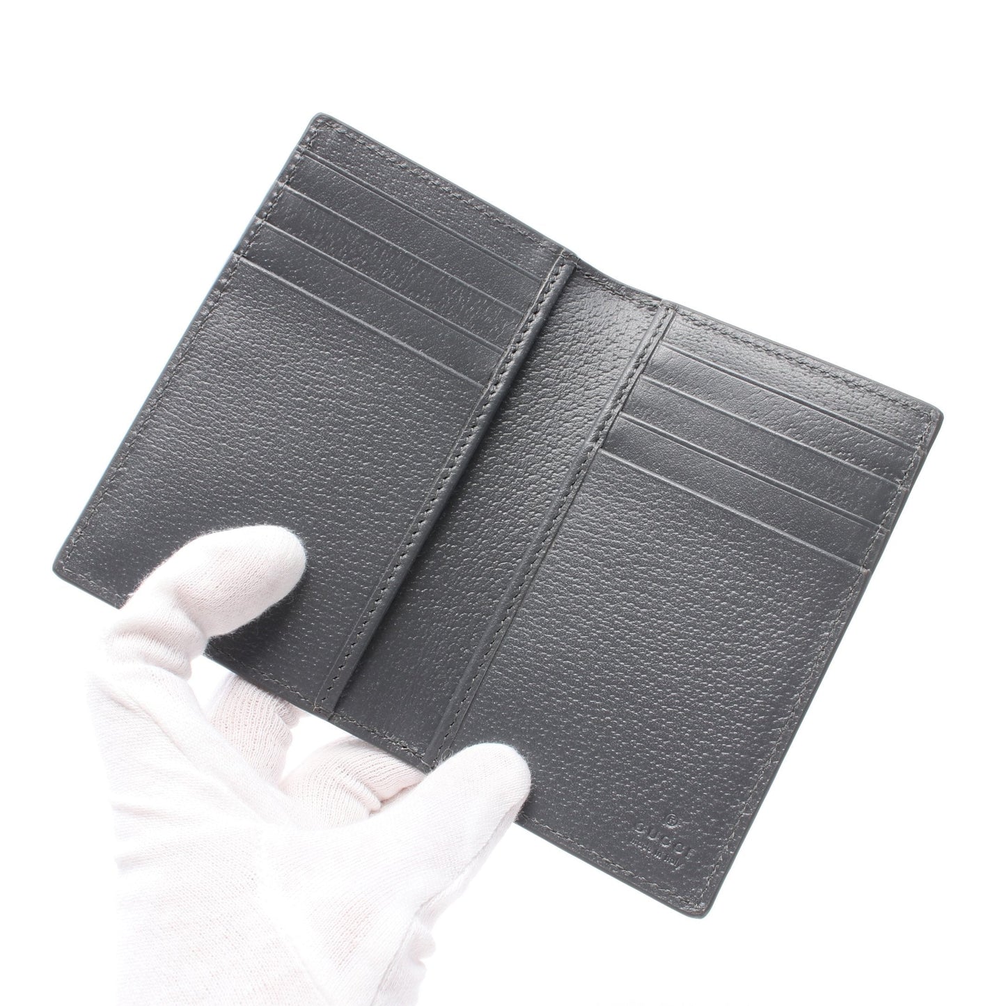 Luxury Gucci Trending 2025 Card case PVC Dark gray