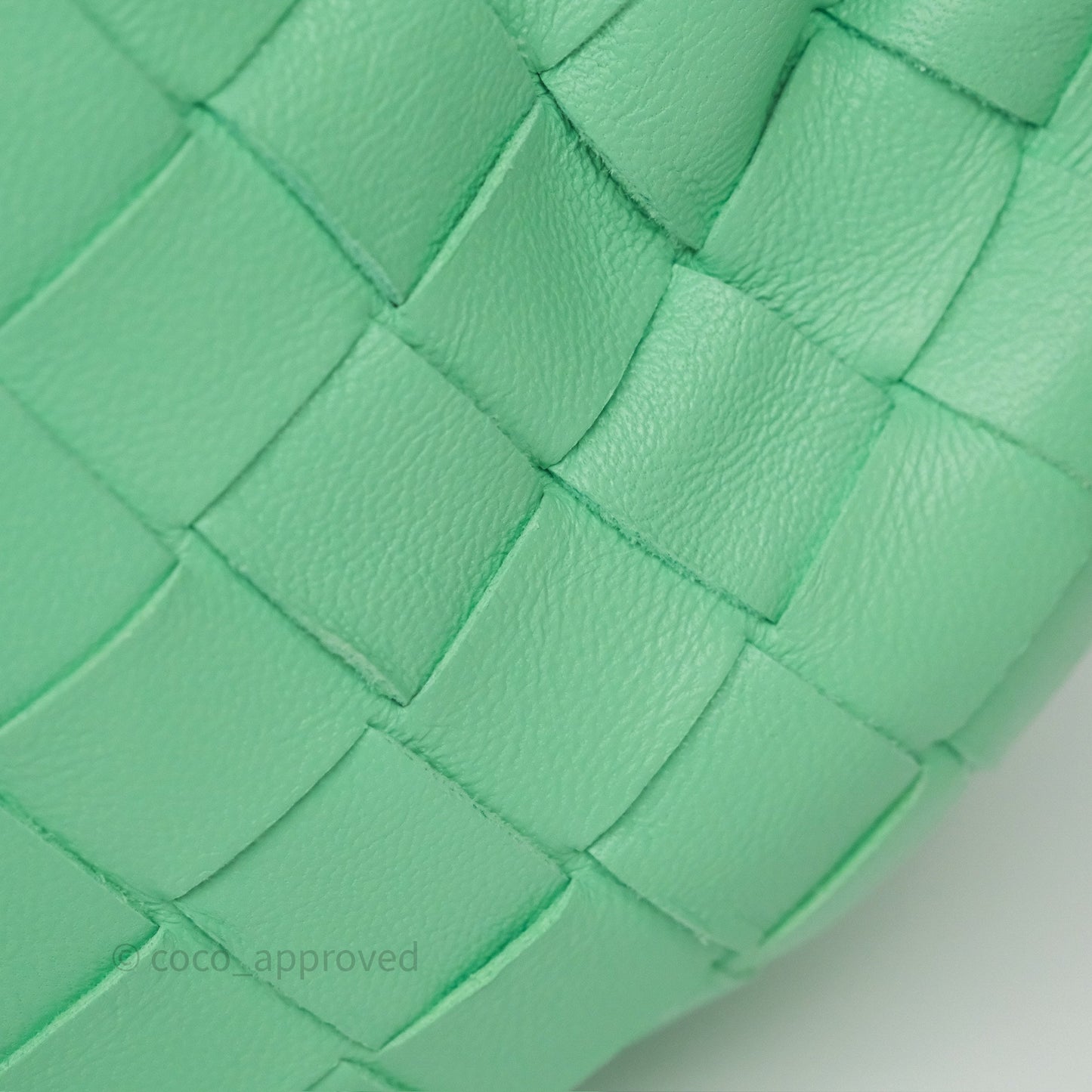 Bottega Veneta Mini Jodie Bag Green Intrecciato Lambskin