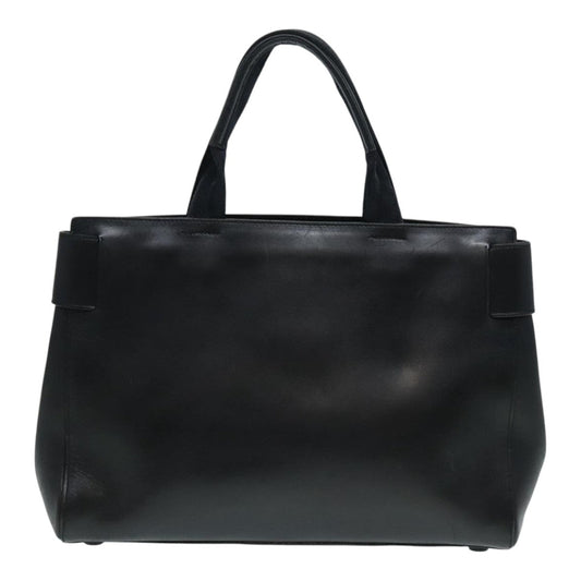 Luxury Prada Hand Bag Leather Black Silver  92650