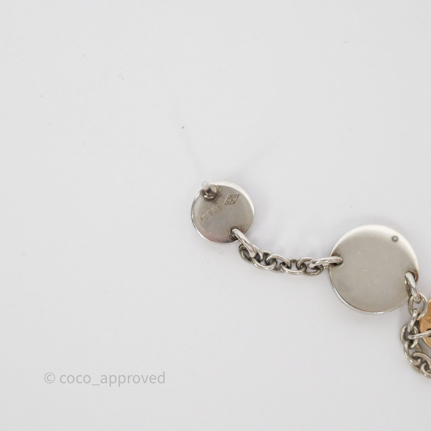Hermès Confettis Earrings in Sterling Silver/ Rose Gold
