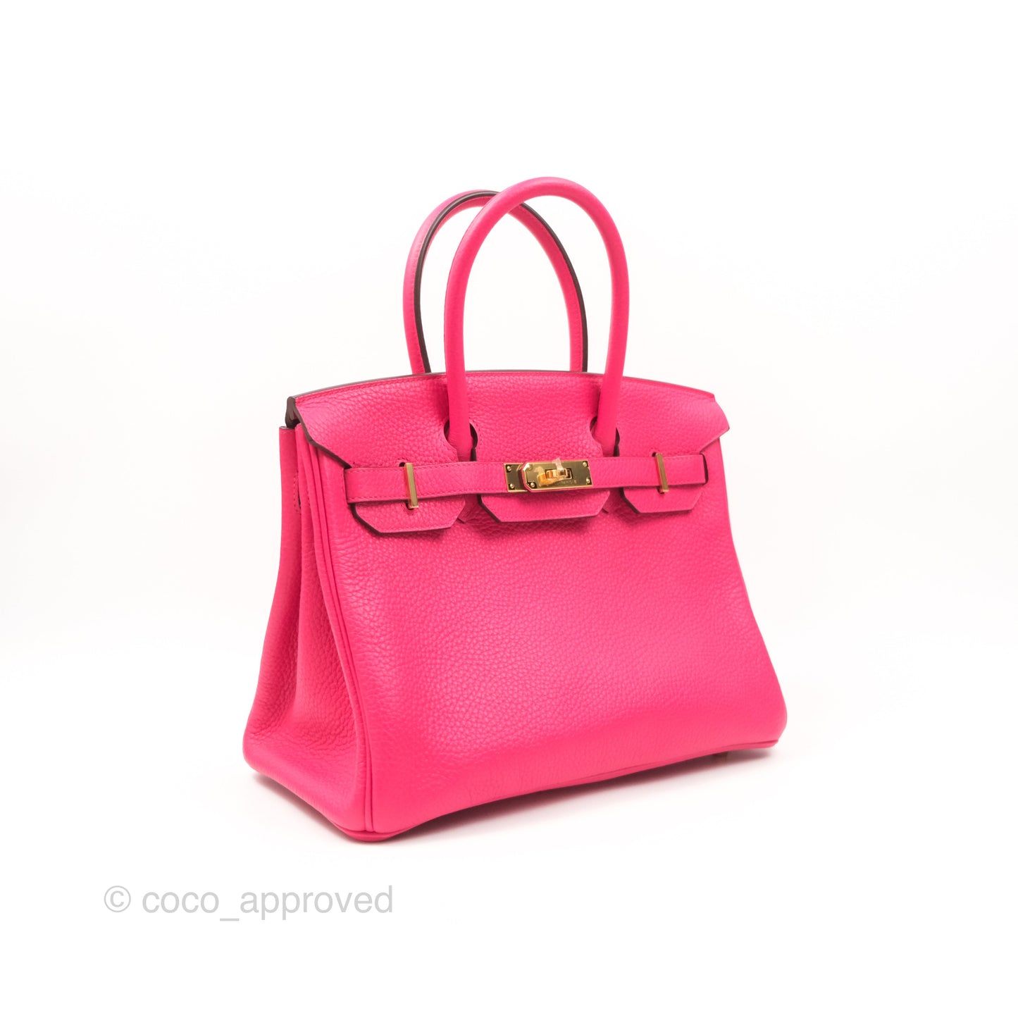 Hermès Birkin 30 Retourne I6 Rose Extrême Clemence Gold Hardware