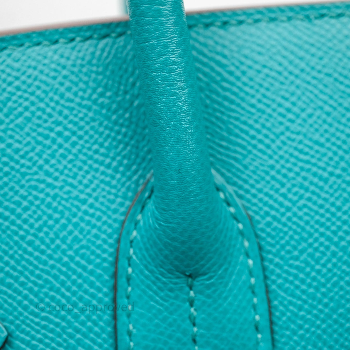 Hermès Birkin 30 Retourne Vert Verone U1 Epsom Palladium Hardware