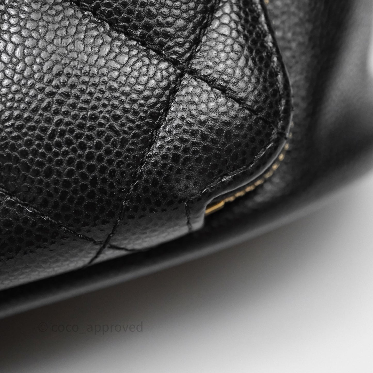 Chanel Quilted Mini Business Affinity Backpack Black Caviar Gold Hardware