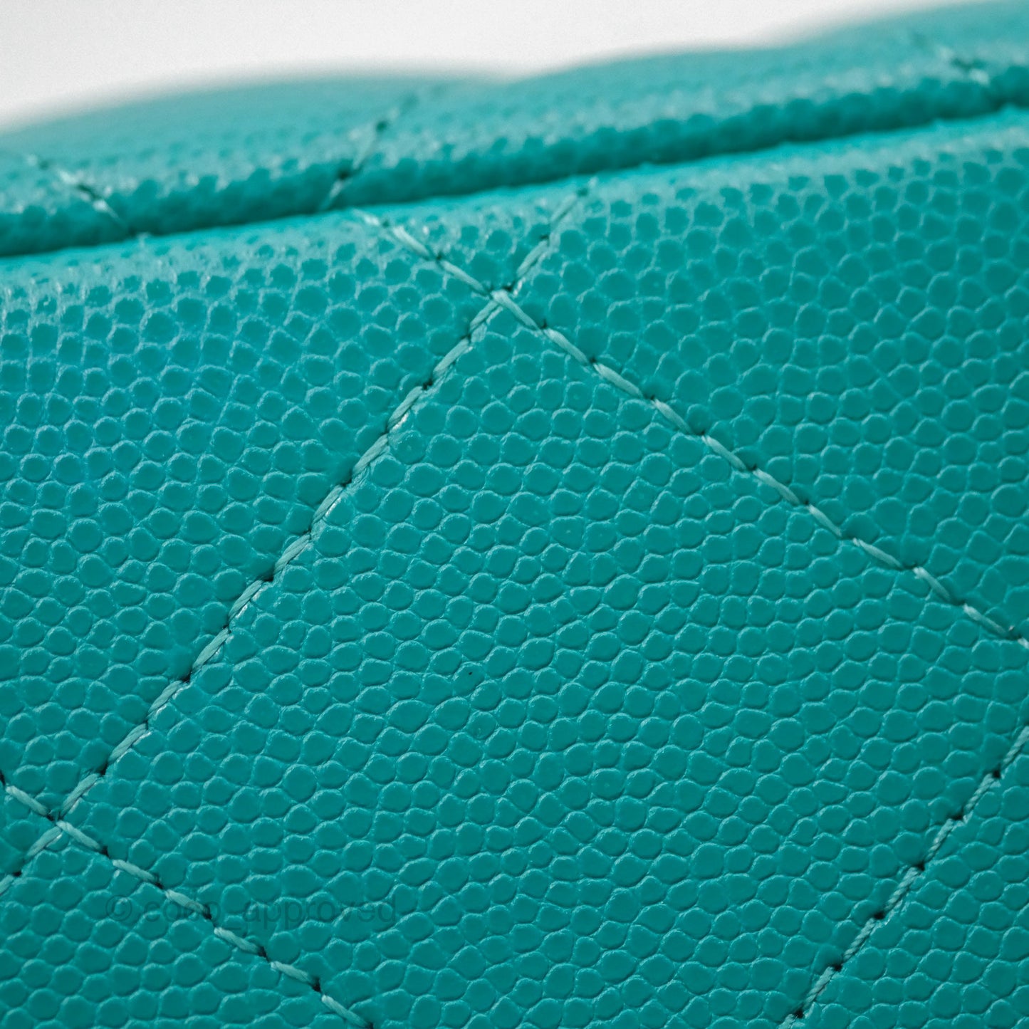 Chanel Jumbo Double Flap Turquoise Caviar Gold Hardware⁣⁣