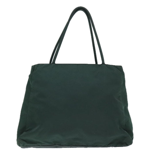 Luxury Prada Tote Bag Nylon Khaki Silver  92714