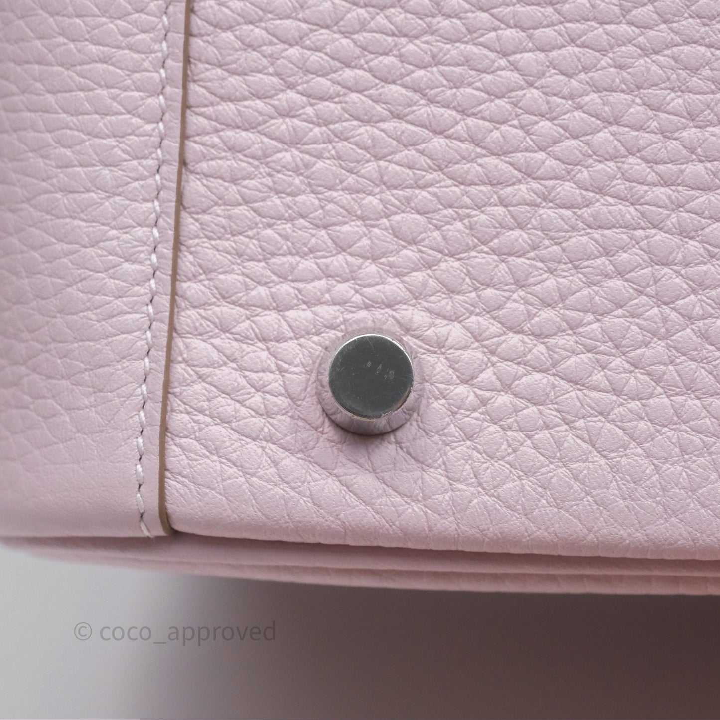 Hermès Lindy 26 Mauve Pale 09/Nata I2 Clemence Palladium Hardware