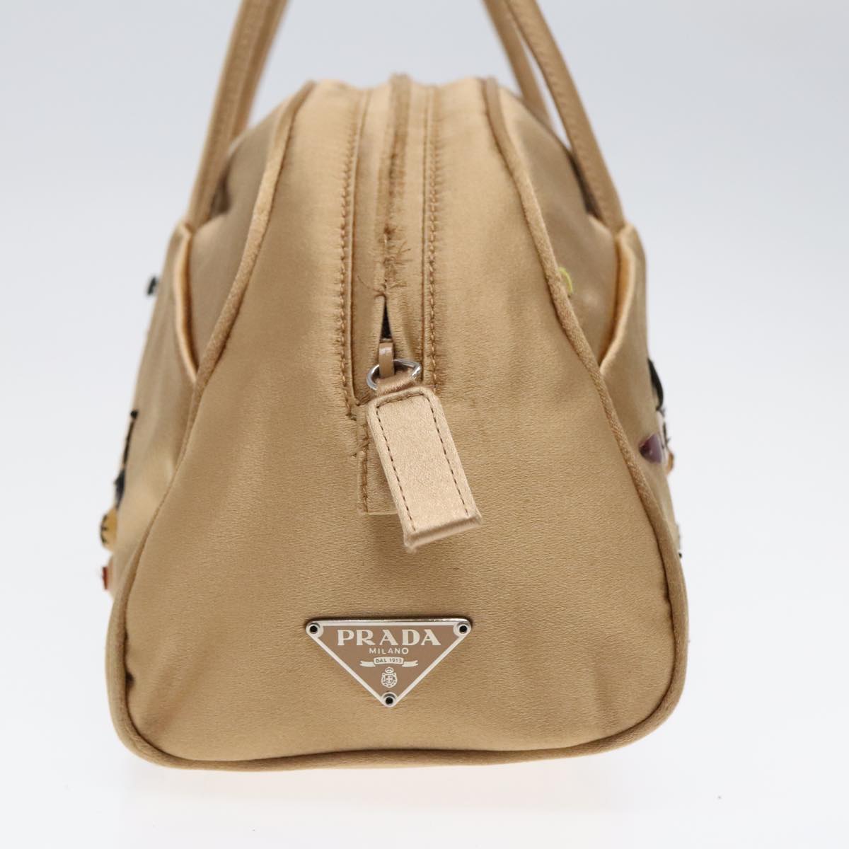 Luxury Prada Pouch Satin Gold  92767
