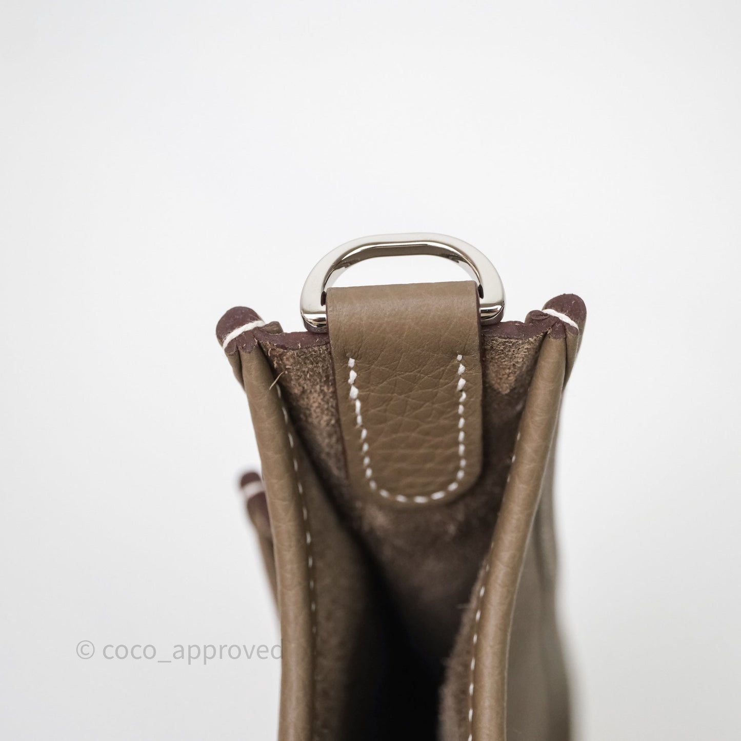 Hermès Evelyne 23 Etoupe 18 Clemence Palladium Hardware