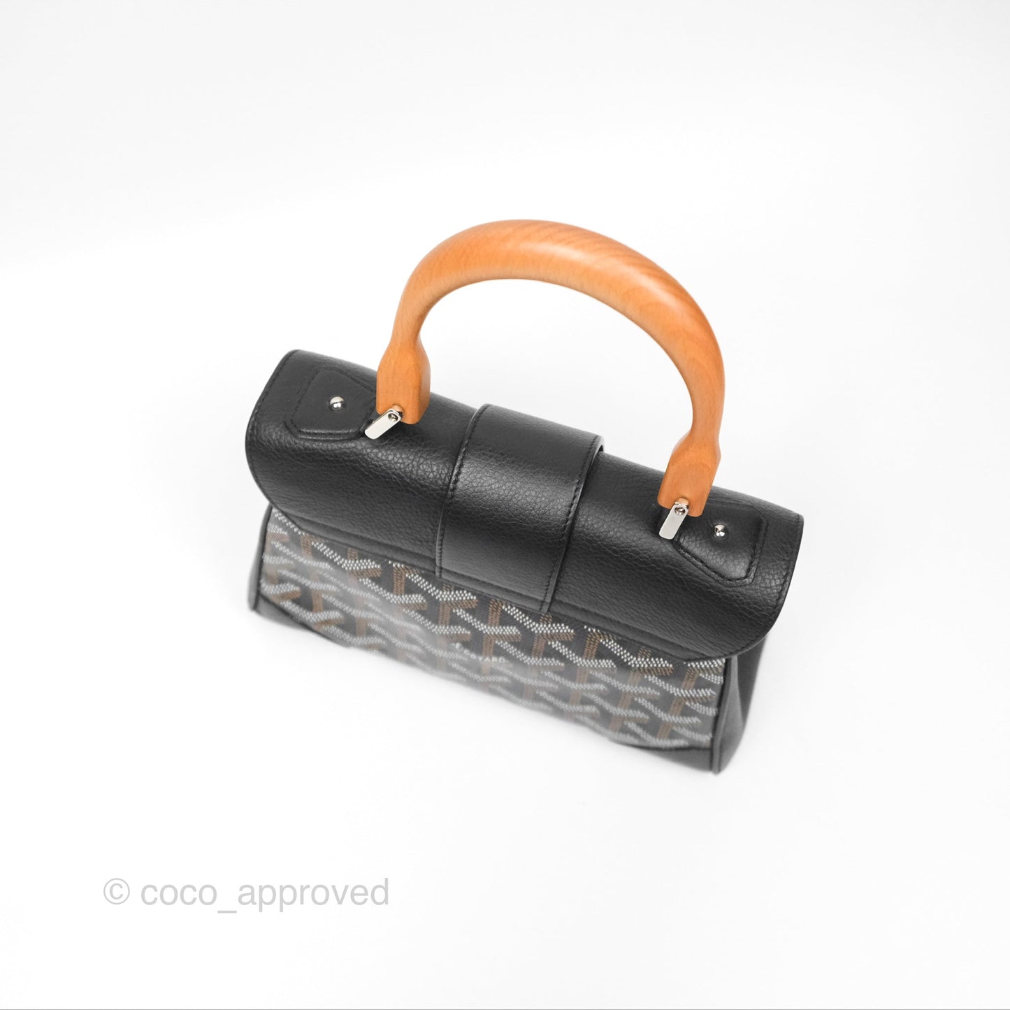 Goyard Saïgon Mini Bag Chevroches Calfskin Black