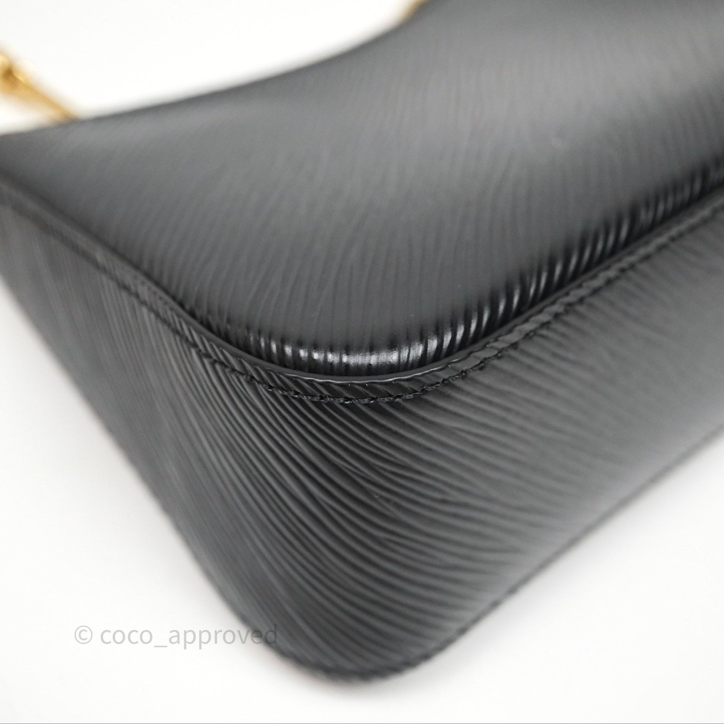 Louis Vuitton TM Epi Marellini Bag Monogram Black Gold Hardware