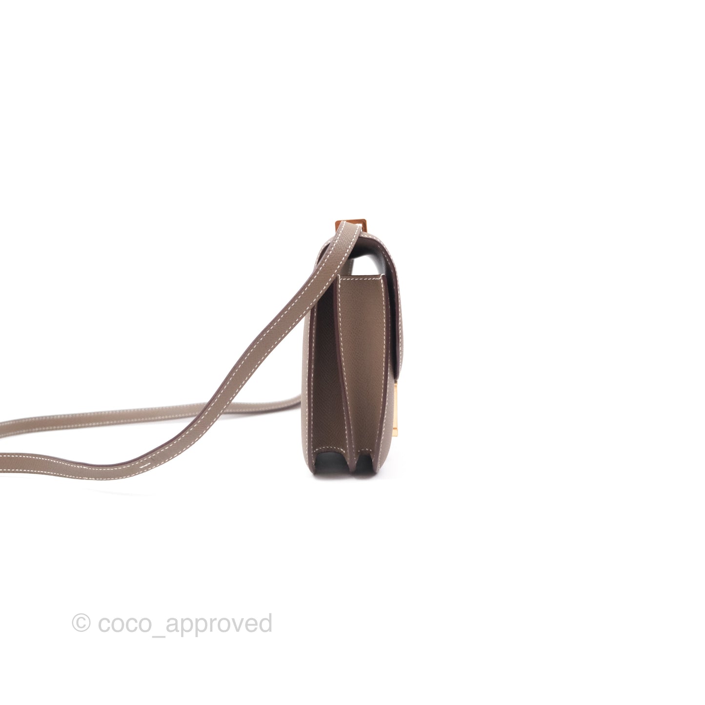 Hermès Constance Mini 18cm Mirror Etoupe 18 Epsom Rose Gold Hardware