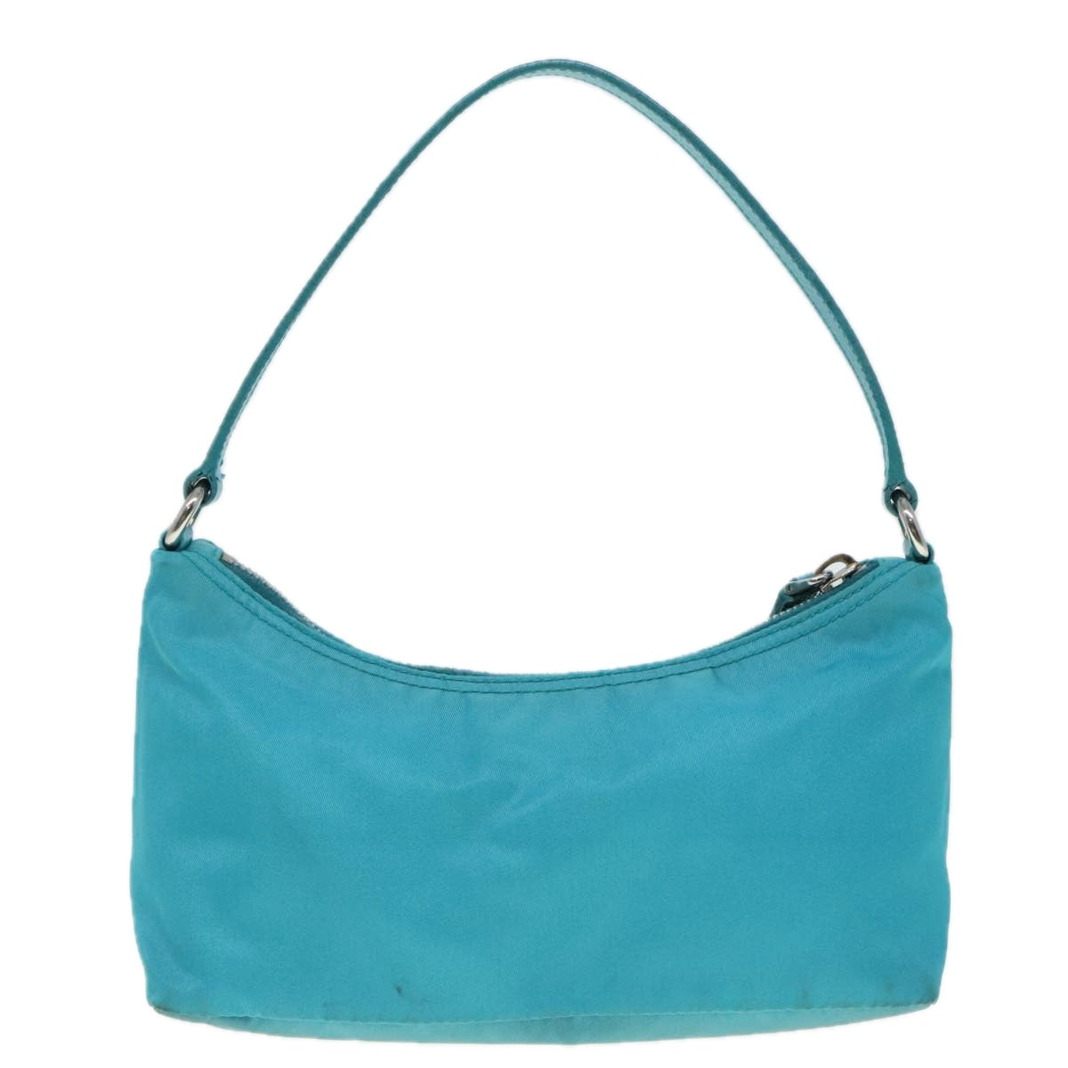 Luxury Prada Accessory Pouch Nylon Blue Silver  92805