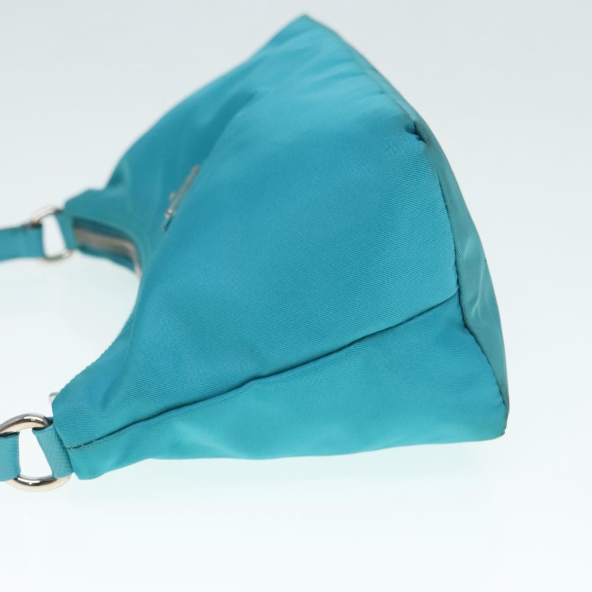 Luxury Prada Accessory Pouch Nylon Blue Silver  92805