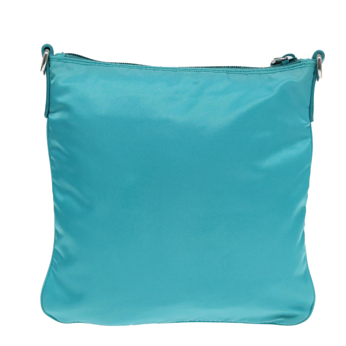 Luxury Prada Shoulder Bag Nylon Blue Silver  92806