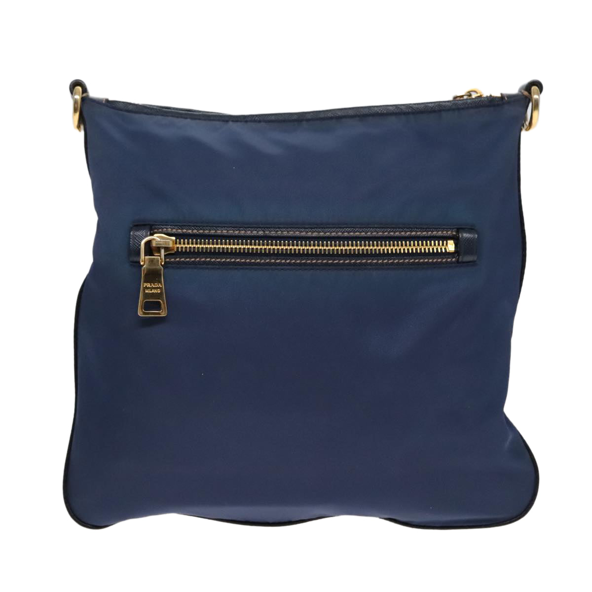 Luxury Prada Shoulder Bag Nylon Blue Gold  92817