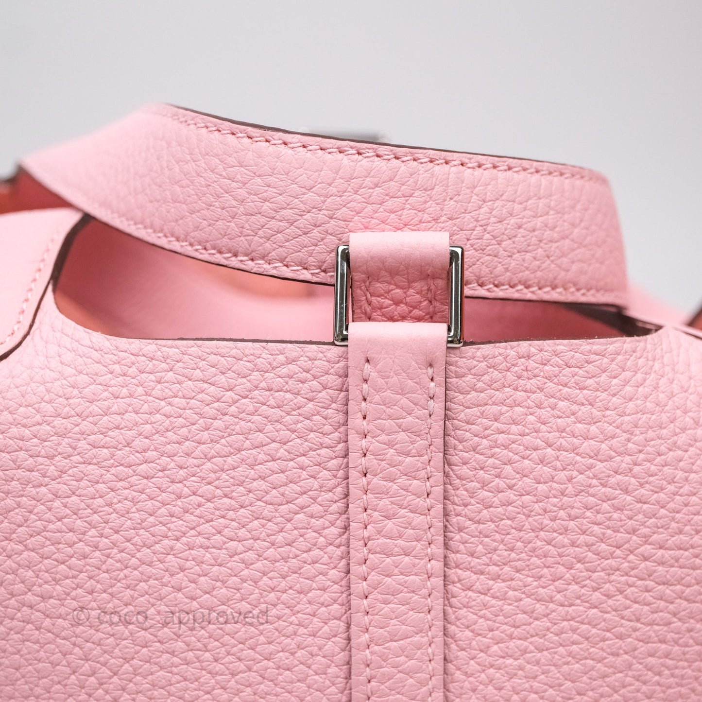 Hermès Picotin 18 Rose Sakura 3Q Clemence Palladium Hardware