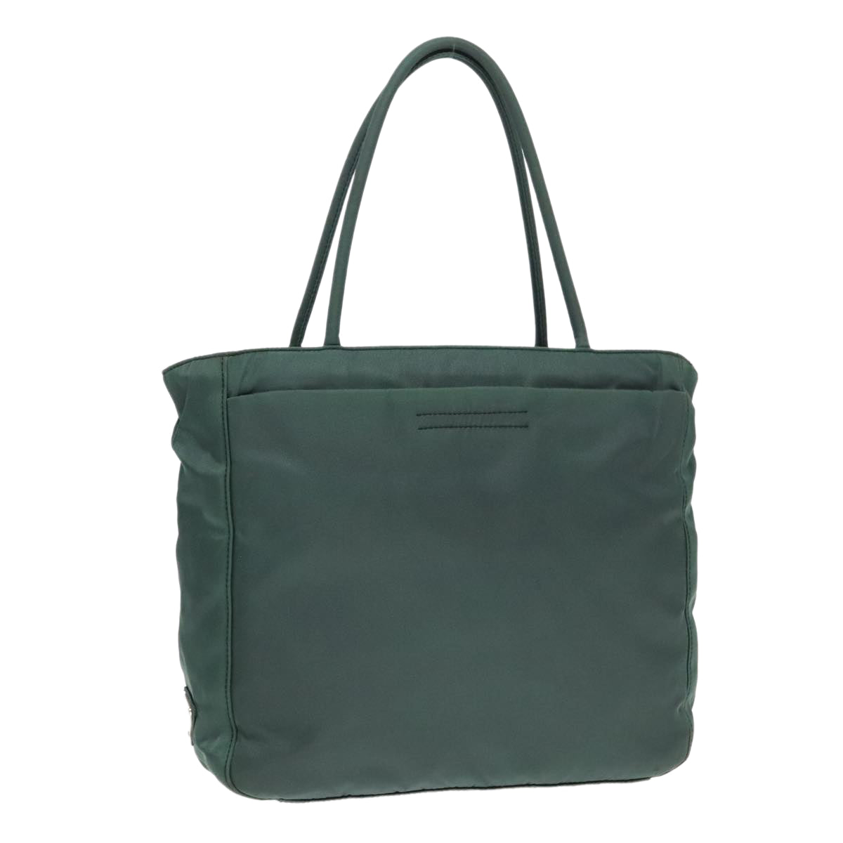 Luxury Prada Tote Bag Nylon Green Silver  92830