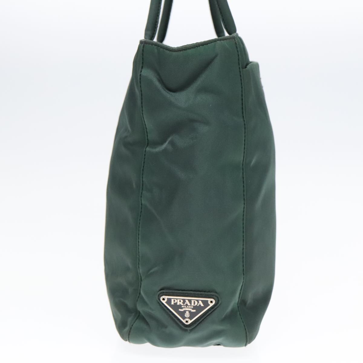 Luxury Prada Tote Bag Nylon Green Silver  92830