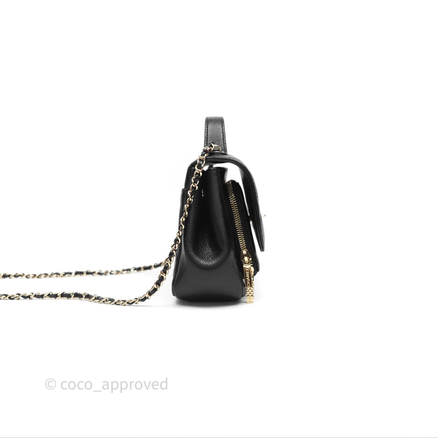 Chanel Quilted Small Business Affinity Flap Black Caviar Gold Hardware