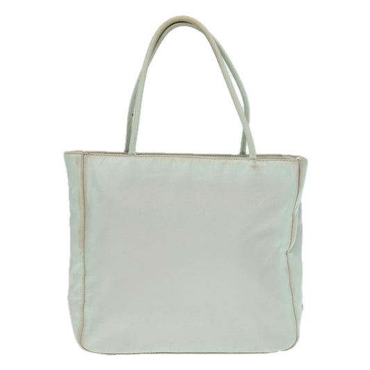 Luxury Prada Tote Bag Nylon Light Blue Silver  92863