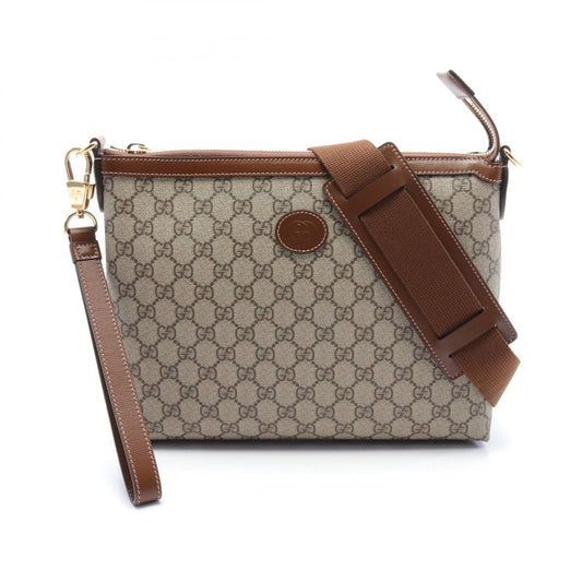 Luxury Gucci Trending 2025 Interlocking G GG Supreme Messenger bag Shoulder bag PVC Coated Canvas Leather Beige Brown