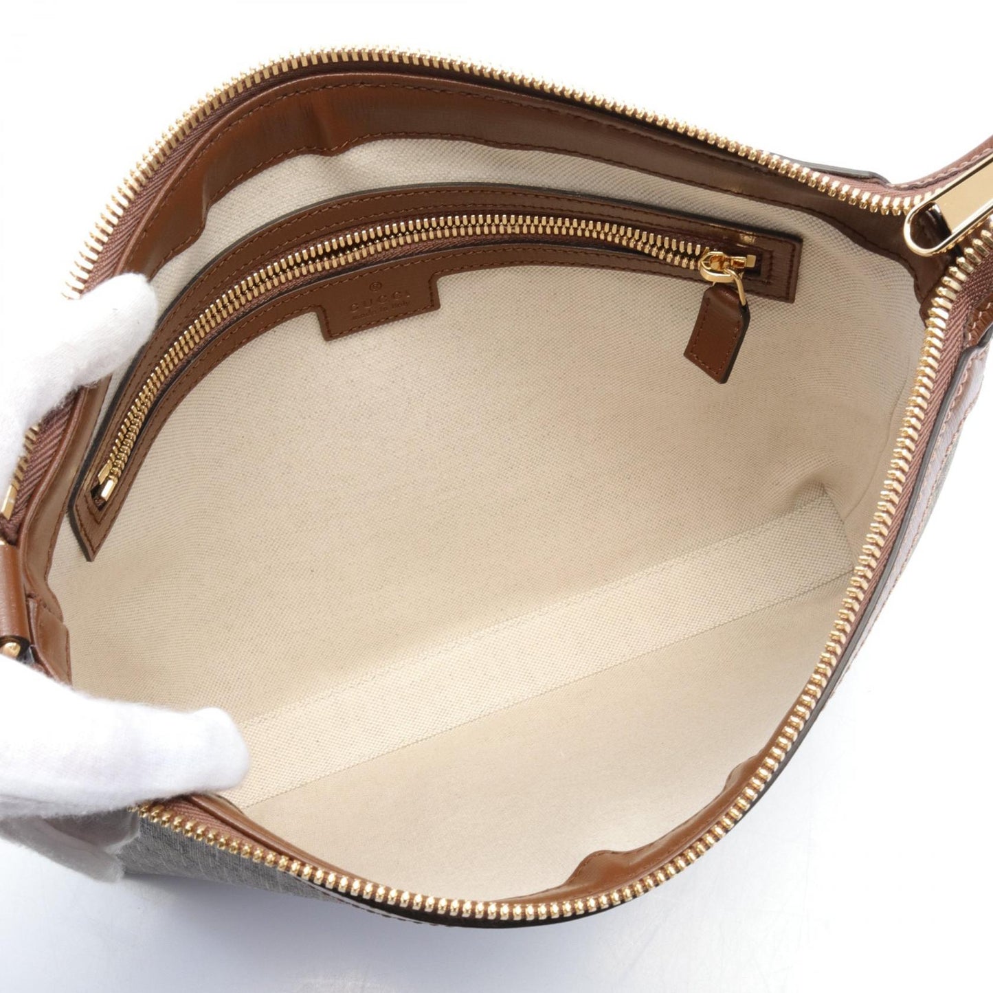 Luxury Gucci Trending 2025 Interlocking G GG Supreme Messenger bag Shoulder bag PVC Coated Canvas Leather Beige Brown