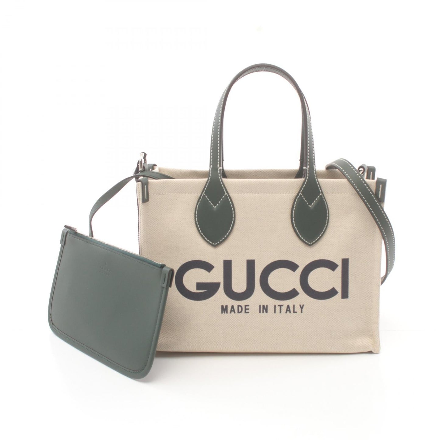 Luxury Gucci Trending 2025 Print Mini Tote bag Handbag Tote bag Canvas Leather Beige Green
