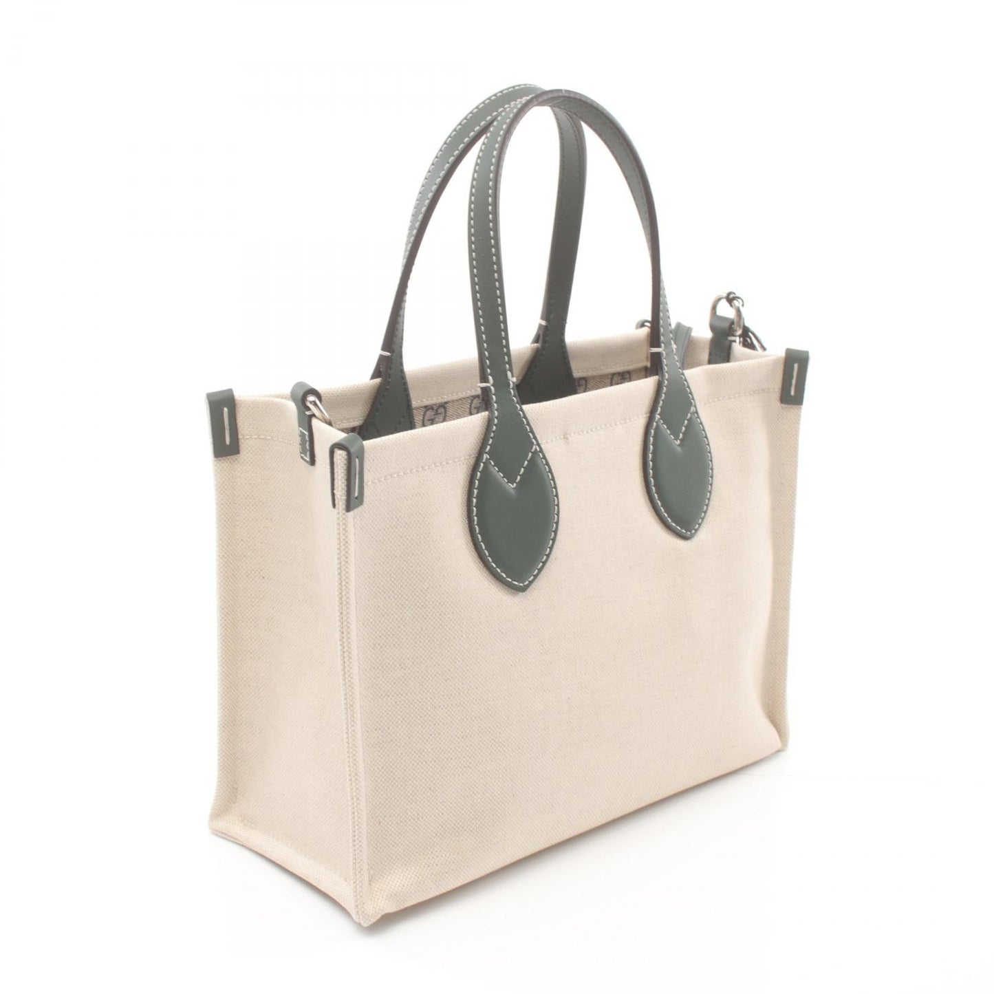 Luxury Gucci Trending 2025 Print Mini Tote bag Handbag Tote bag Canvas Leather Beige Green