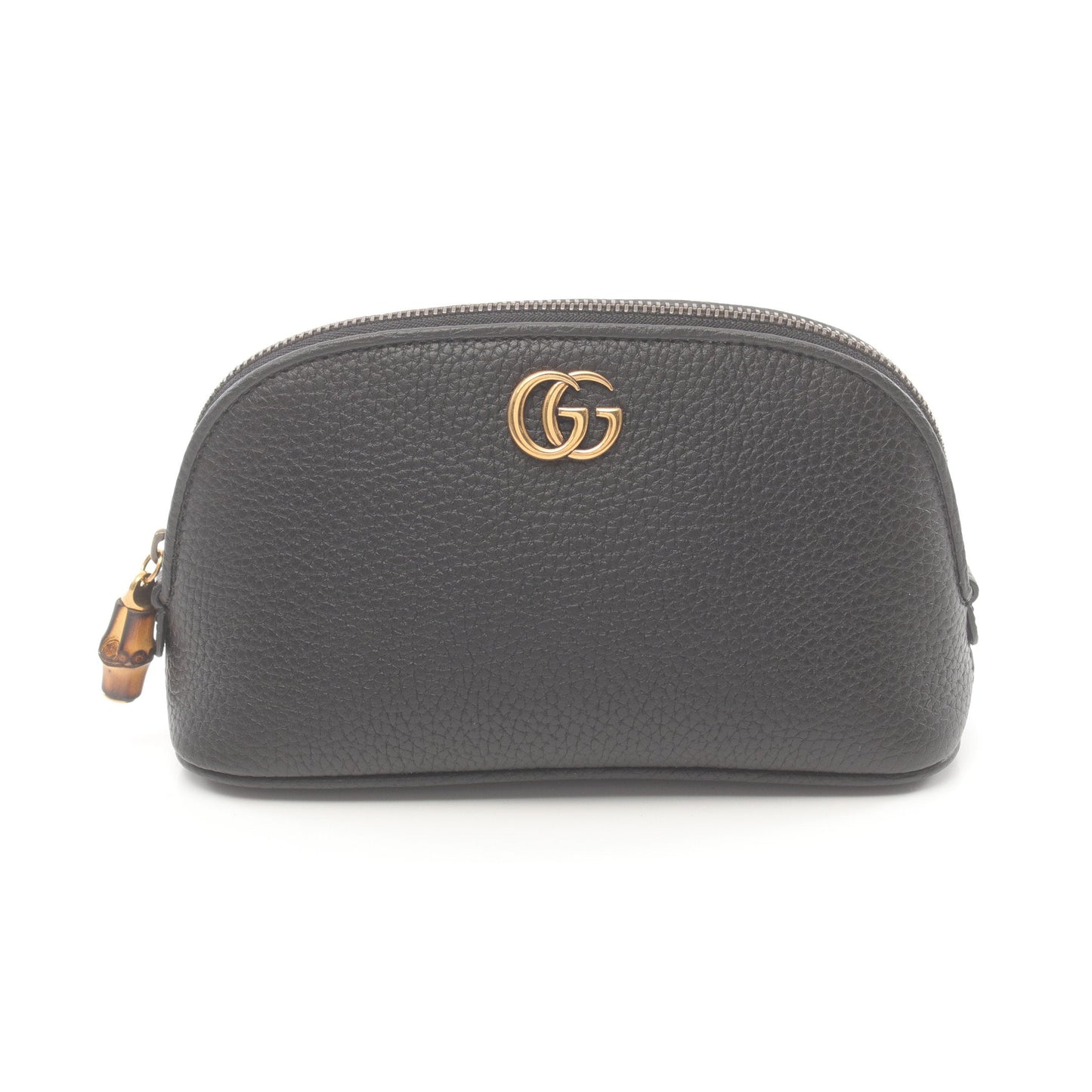 Luxury Gucci Trending 2025 Double G Pouch Leather Black
