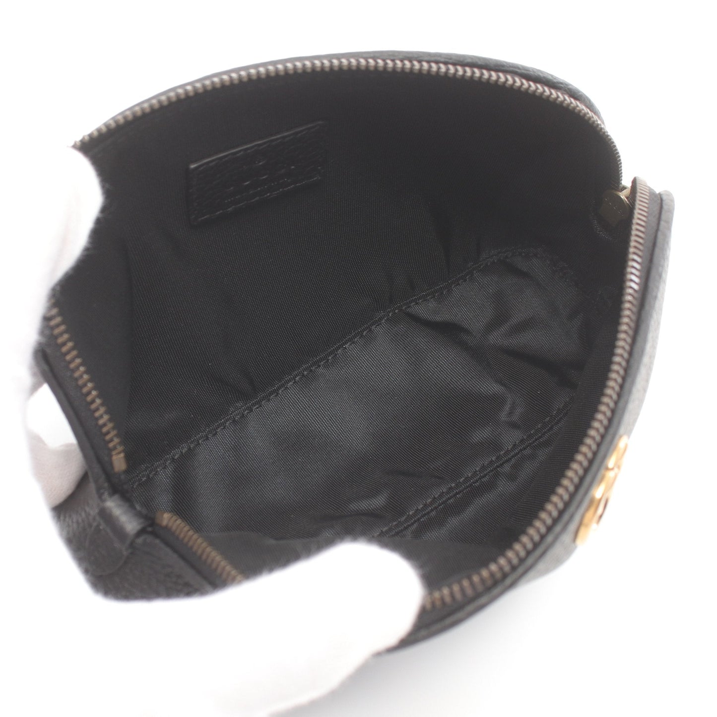 Luxury Gucci Trending 2025 Double G Pouch Leather Black