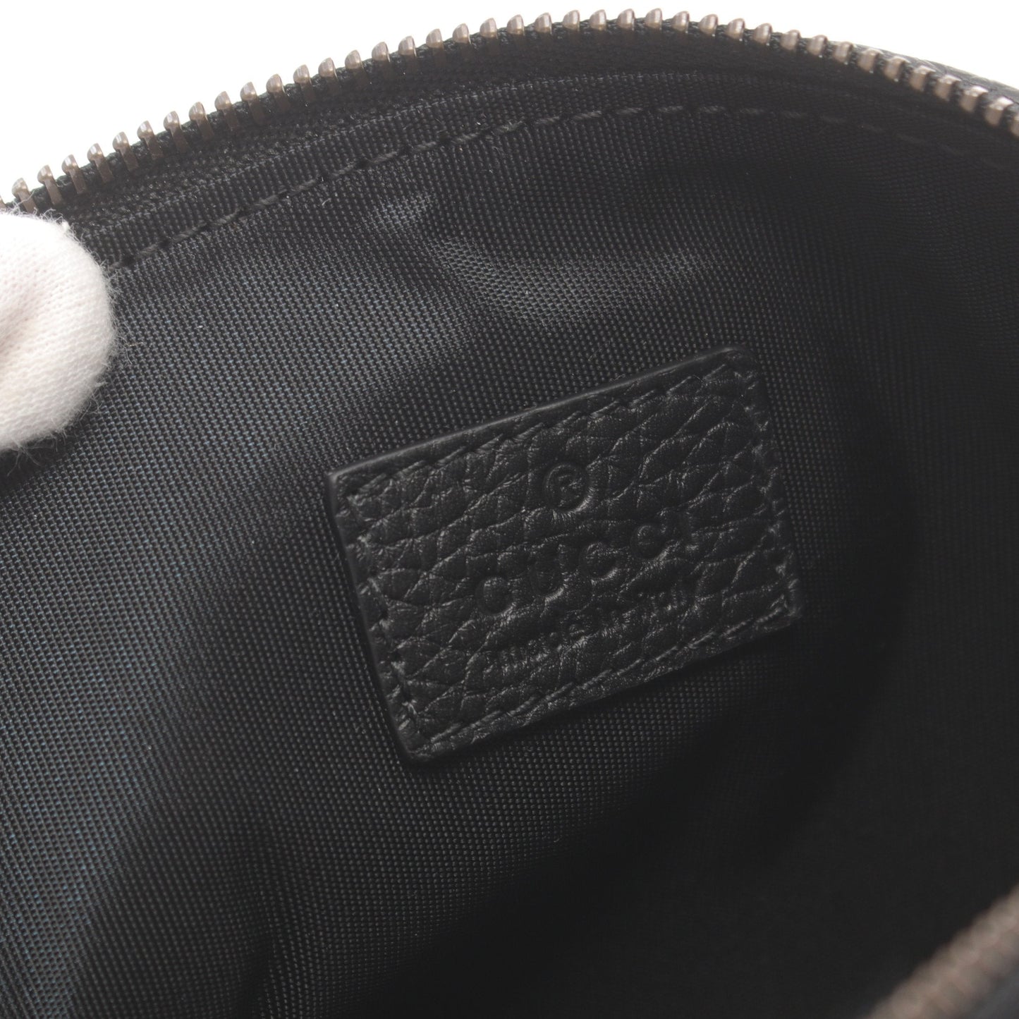 Luxury Gucci Trending 2025 Double G Pouch Leather Black