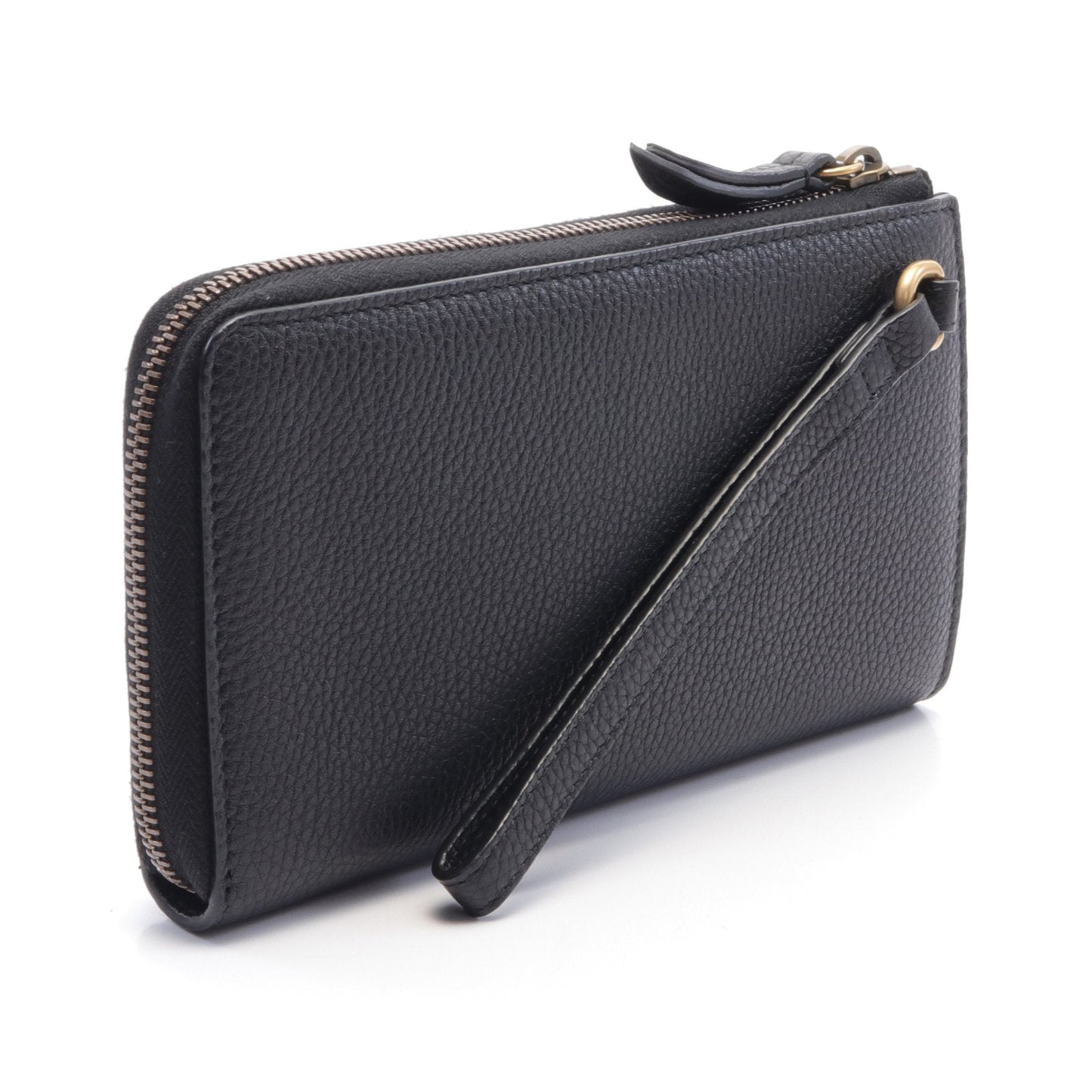 Luxury Gucci Trending 2025 Animalier Bee Round zipper long wallet Leather Black