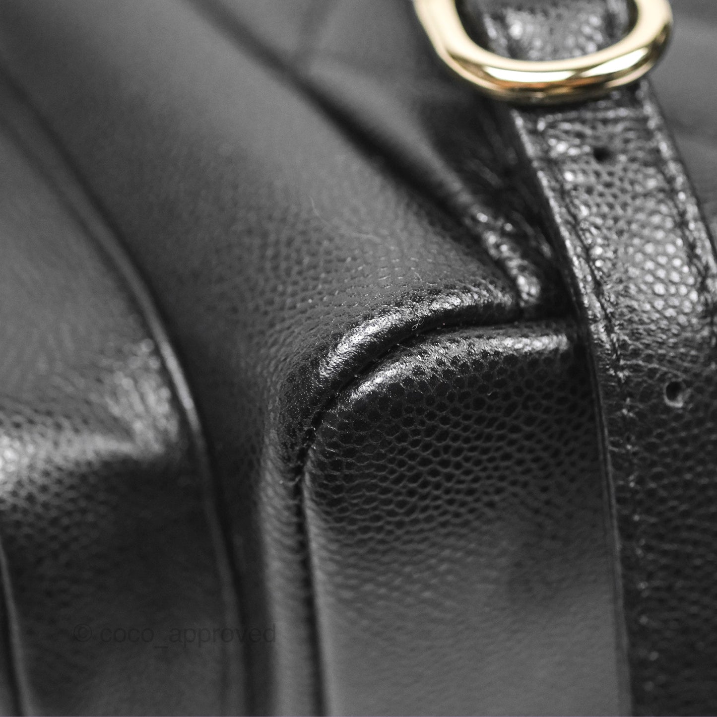 Chanel Small Duma Backpack Caviar Black Gold Hardware 23K