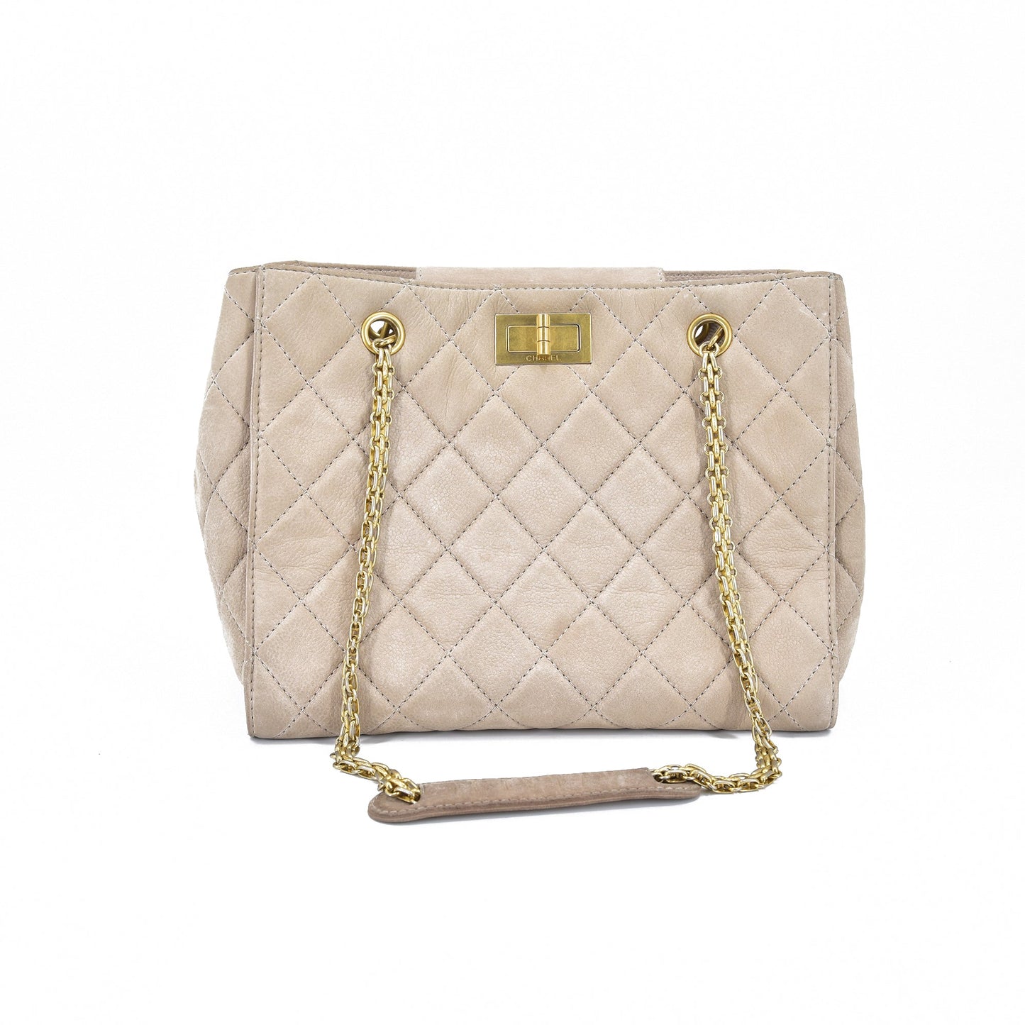 Luxury Chanel Reissue Quilted Caviar Chain Tote Bag