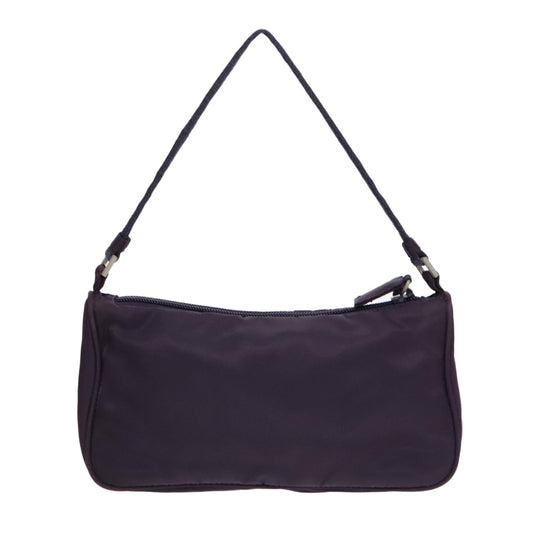 Luxury Prada Accessory Pouch Nylon Purple Silver  92908