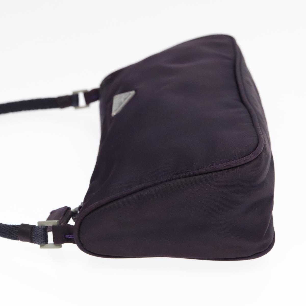 Luxury Prada Accessory Pouch Nylon Purple Silver  92908