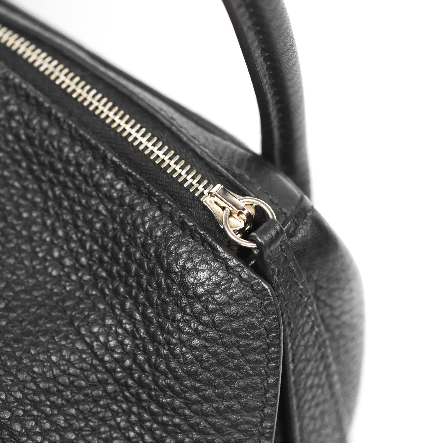 Hermès Lindy 26 Black Clemence Silver Hardware